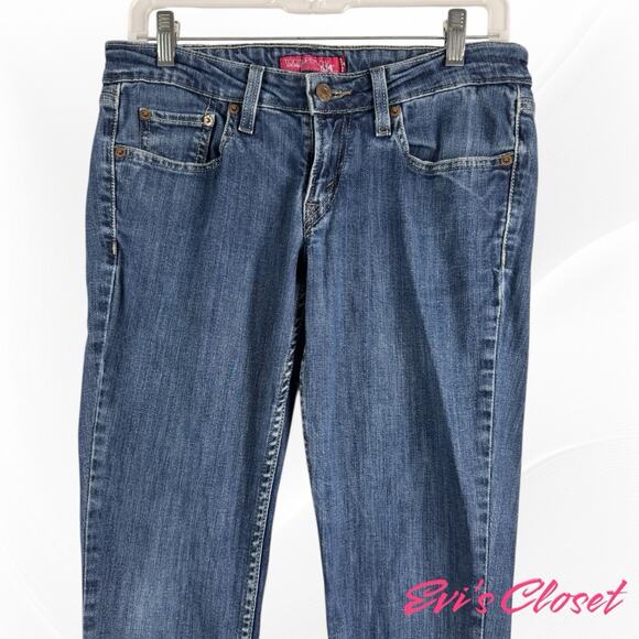 Levis 524 Too Superlow Skinny Jeans Women’s Sz 7 Stretch Denim Pants Y2K - Picture 2 of 13